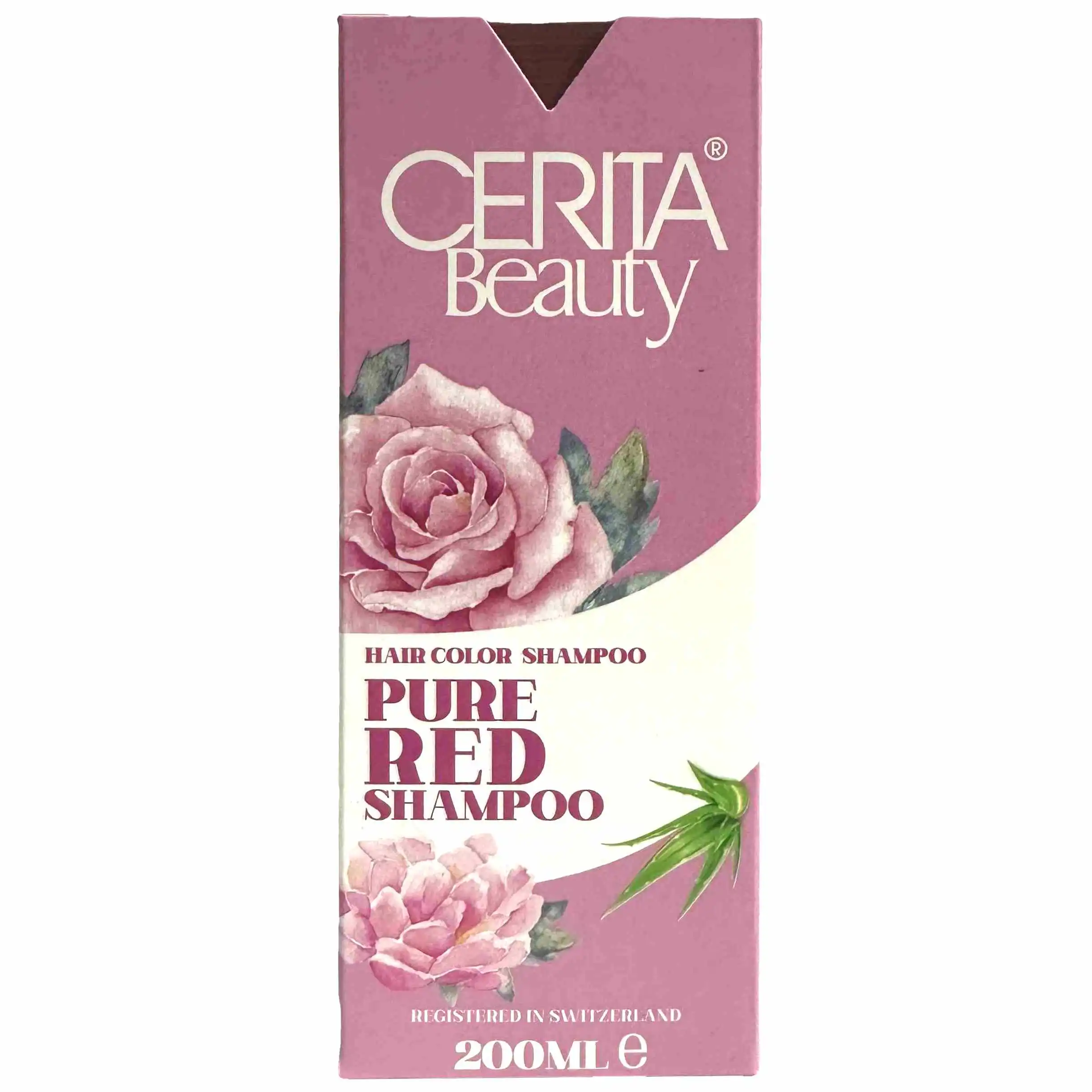 شامپو رنگساژ بدون سولفات سریتا مدل Cerita Pure Red
